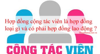 Hợp đồng cộng tác viên là hợp đồng loại gì và có phải hợp đồng lao động ?