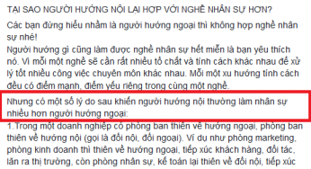 Người hướng nội nhiều hơn người hướng ngoại trong nghề nhân sự ?