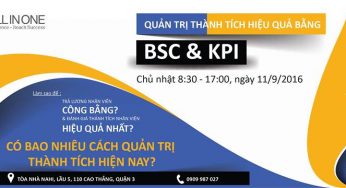 Workshop ” Quản trị thành tích hiệu quả bằng BSC & KPI ” – HR All in One Hồ Chí Minh