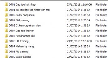 [Free] Miễn phí bộ tài liệu số 14 (BTL14) đào tạo nội bộ