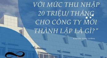JD cho vị trí HRM với mức thu nhập 20 triệu/ tháng cho công ty mới thành lập là gì?