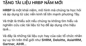 Tài liệu về HRBP miễn phí