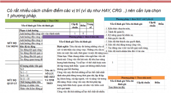 Bạn sử dụng bộ tiêu chí nào để đánh giá giá trị công việc?